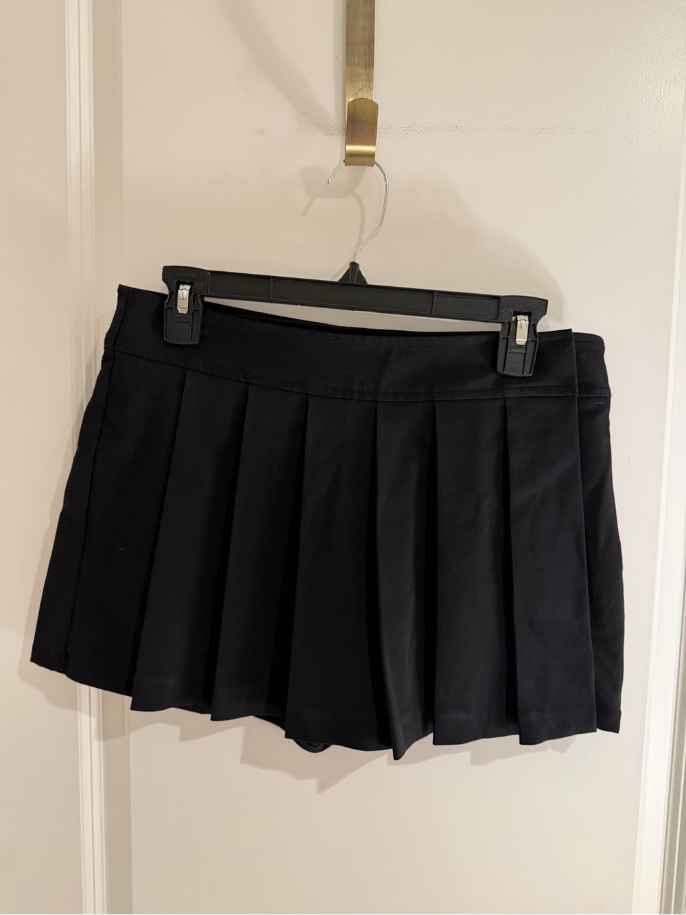 Sunday Best Black Pleated Mini Skirt